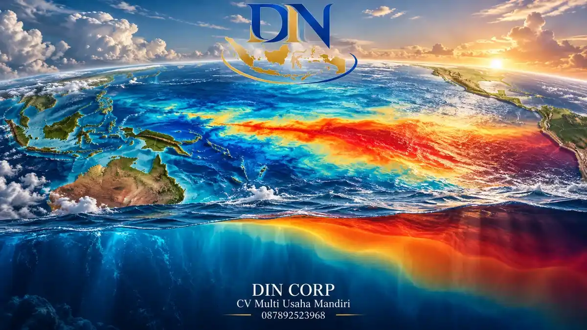 Ilustrasi konseptual: NASA membandingkan pola muka laut El Niño Oktober 2026 dan 1997