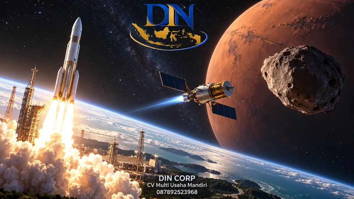 Ilustrasi konseptual: Misi MMX diluncurkan menuju penyelidikan bulan-bulan Mars