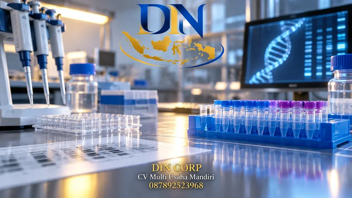 Ilustrasi konseptual: Bahan acuan DNA RM 8043 membantu laboratorium menguji sampel forensik kompleks