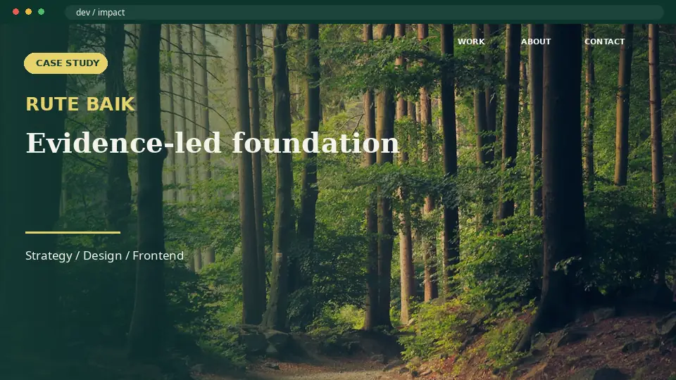 Preview demo website RUTE BAIK