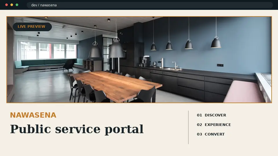 Preview demo website NAWASENA