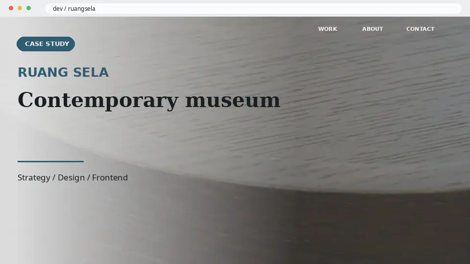 Preview demo website RUANG SELA