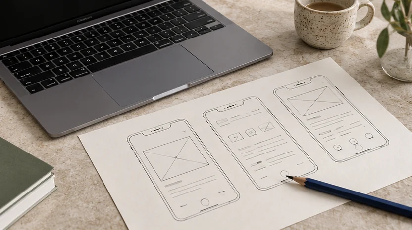Ilustrasi editorial perencanaan website
