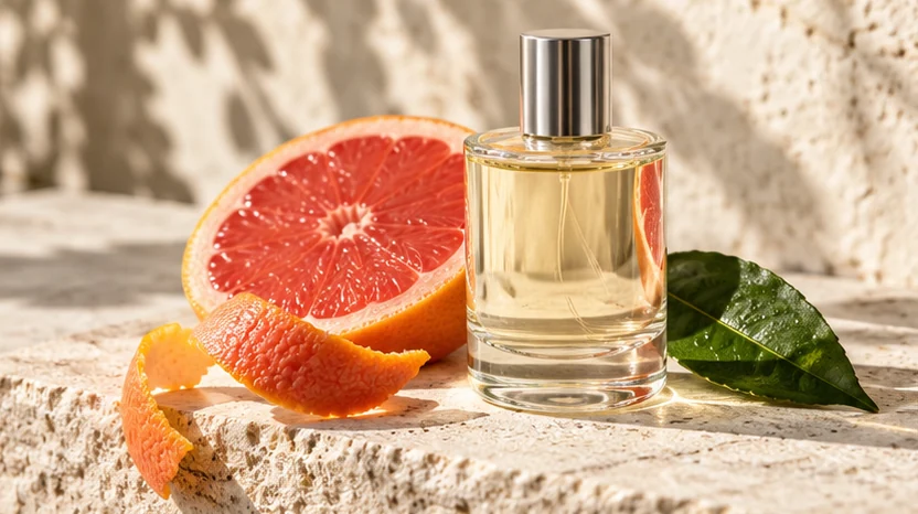 Ilustrasi editorial eksplorasi parfum
