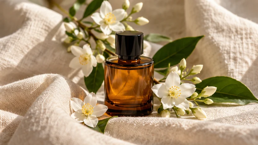 Ilustrasi editorial eksplorasi parfum