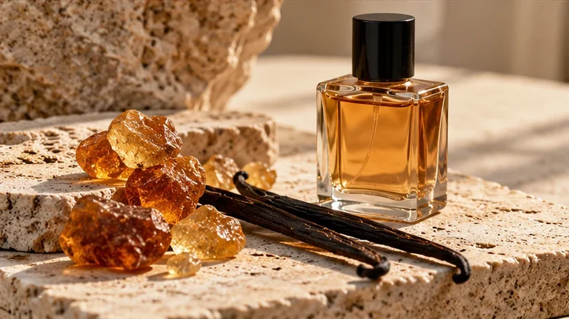Ilustrasi editorial eksplorasi parfum